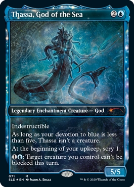 🔥 Thassa, God of the Sea Secret Lair Drop - Constellations Frame